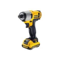 DeWALT DCF815D2-QW - Støddriver - ledningfri - 147 W - 1/4 unbrakosokkel 6.35 mm - 107 N·m - 2 batterier - 10.8 V