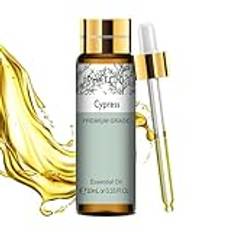 PHATOIL Cypressolja Eterisk Olja 10ML, Cypress Eteriska Oljor Naturlig Ren för Aromaterapi Diffusor Luftfuktare, Stearinljus, Tvål