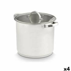 Kastrull med glaslock Kinvara 17396 Silvrig 31 x 25 x 24 cm Induktionshäll (4 antal)