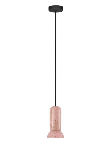 PARLO Loftlampe i keramik Ø11 cm 1 x GU10 LED - Pink struktur