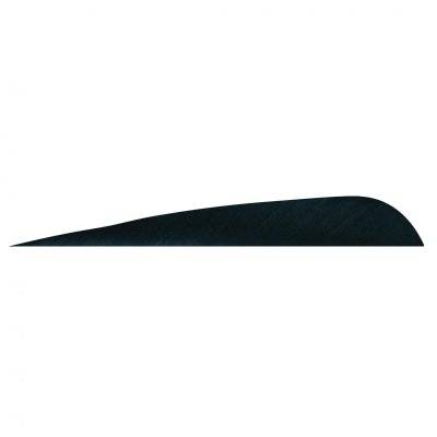 Trueflight Feathers 5" RW Parabolic 12st (Färg: Svart)