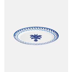 Aquazzura Casa Jaipur porcelain oval platter - multicoloured - One Size