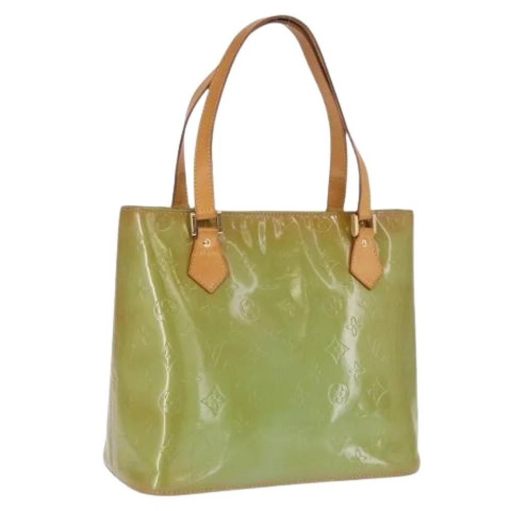 Louis Vuitton Vintage Pre-owned Leather Tote Bag - Vintage - Dame - Grøn - ONE SIZE - Læder