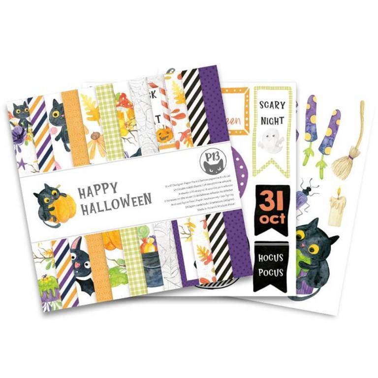 Scrapbookingpapper - 15x15 cm - Happy Halloween