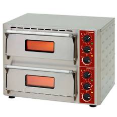 Diamond dobbelt elektrisk pizzaovn 2x 3 kW - 1 pizza Ø 430 mm