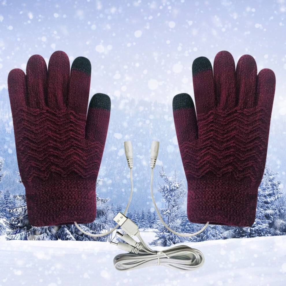 Heated Gloves for Women USB Rechargeable2-Sided Heat