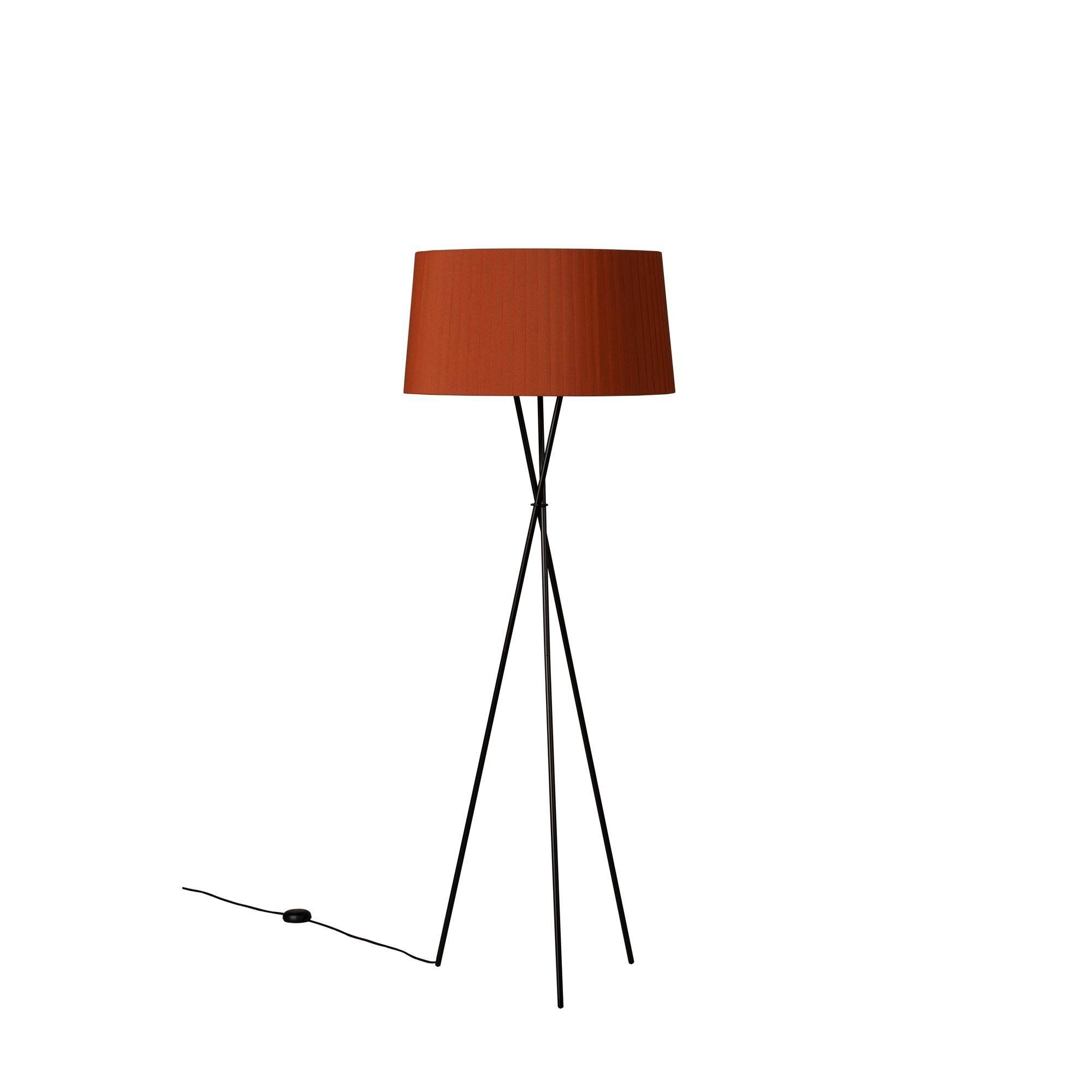 Tripod G5 Terracotta Golvlampa - Terrakotta och Svart
