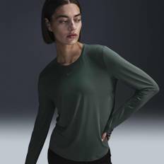 Nike One Classic Dri-fit Longsleeve Top, Padel- & tenniströja dam - Green (M)