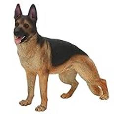 Schäferhund Simulering Hundmodell,Realistisk Simulering Djurmodell Ornament Tidig Utbildning Solid Simuleringsstaty Leksak Schäfer För Djurfigurer Vuxenpresent