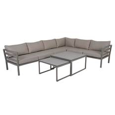 Weldon hörnsoffa aluminium khaki/ex. bord