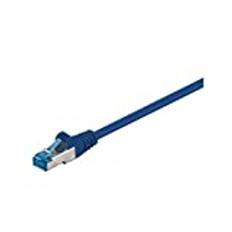 Goobay 93738 CAT 6a patchkabel, S/FTP (PiMF), blå, 2 m kabellängd