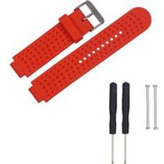 Byte av essidi silikon armbandsrem för garmin forerunner 220 230 235 630 620 735 approach s20 s5 s6 armbandsögla - Röd