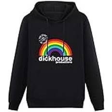 Dickhouse Jackass Hoodies Long Sleeve Pullover Loose Hoody Sweatershirt Long Sleeve Hoody Sweatershirt Pullover for Men Unisex Hoodie Black L