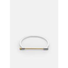 Omega Bangle - Gold Plated & Polished Steel - M