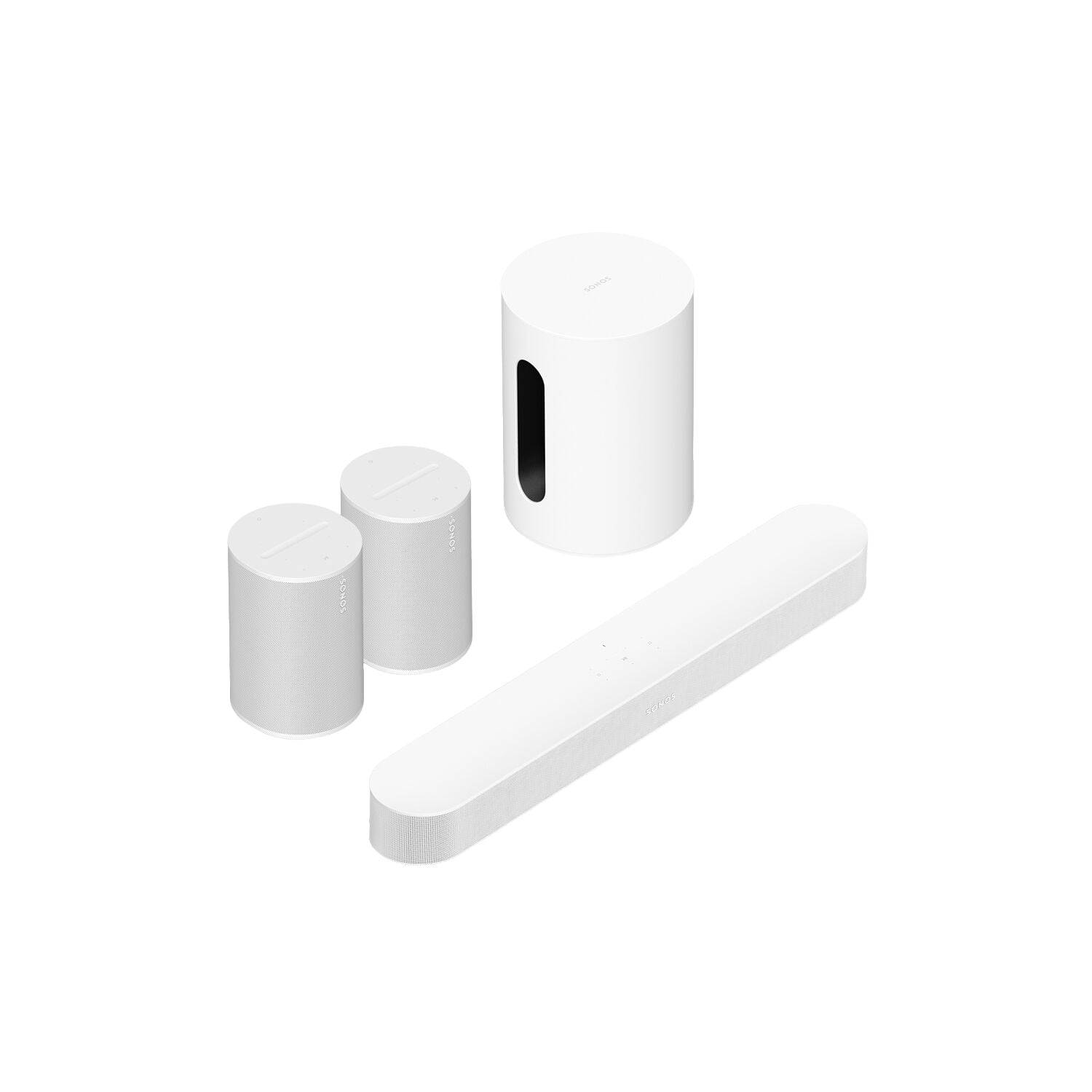 Sonos Beam (Gen 2) + Era 100 SL + Sub Mini Soundbar system/pakke - 3 års medlemsgaranti
