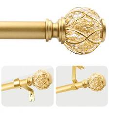 1 st gardinstång med gyllene kant, elegant och robust järnmaterial, perfekt sommardekoration för badrummet - Guld (28-122,28-52,28-109,28-80)