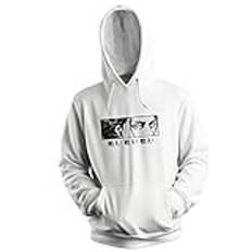 AOT Titan Eren Tatakae Anime Lover Unisex vit hoodie Size S