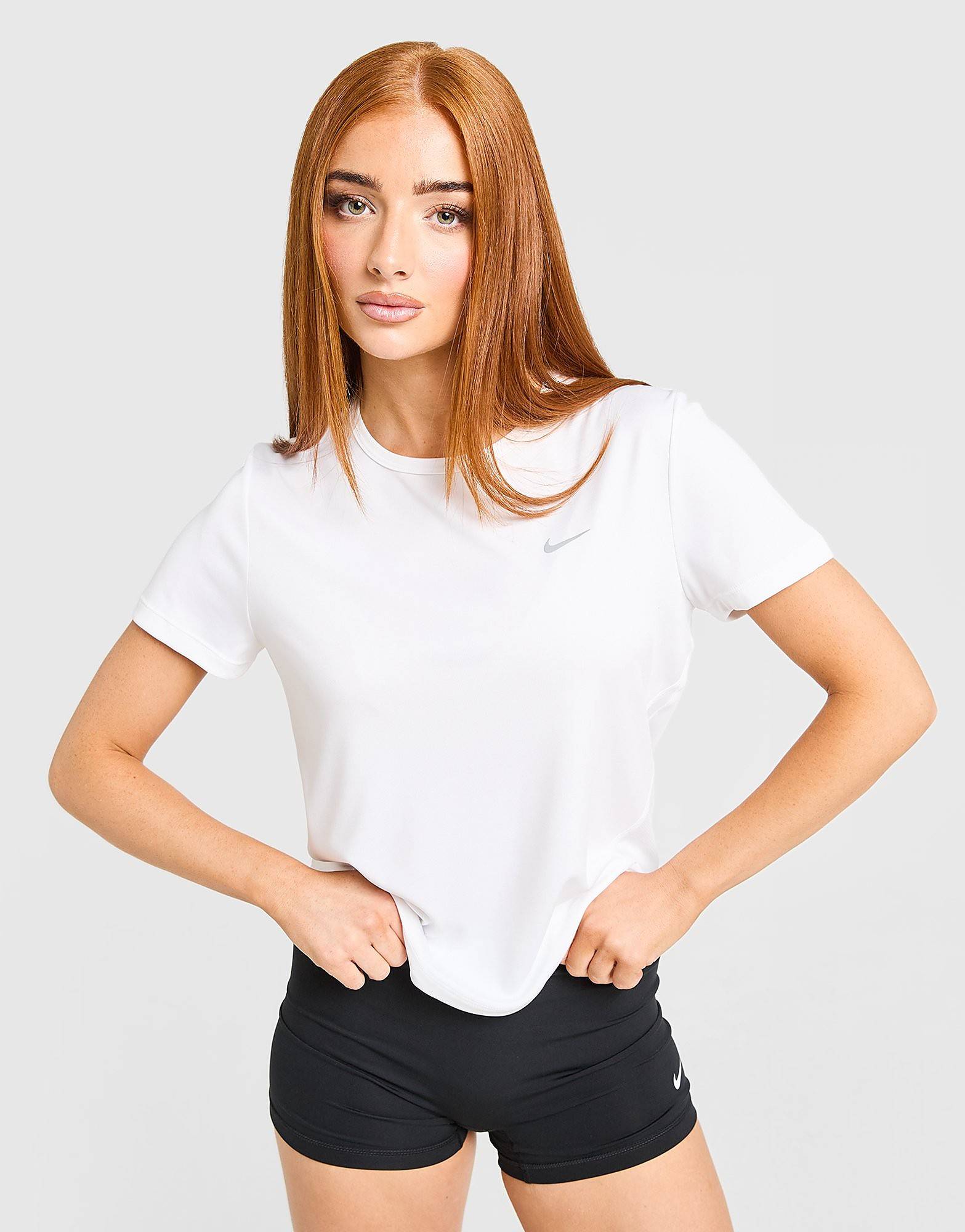 Nike Running Tempo T-Shirt, Hvid