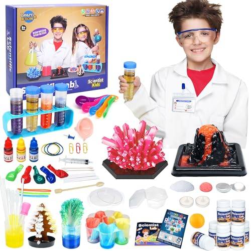 STEM-vetenskapssatser för barn - 56 vetenskapliga laboratorieexperiment för tonåringar från 8 år, kemiprojekt, pedagogiska aktiviteter, barnleksaker, födelsedagspresenter