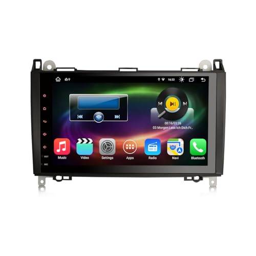 Erisin 9 tums Android 12 8-kärnig bilradio, GPS-navigator, CarPlay, Android Auto, DAB, Bluetooth, WiFi, DSP, RDS, 4 GB RAM, 64 GB ROM