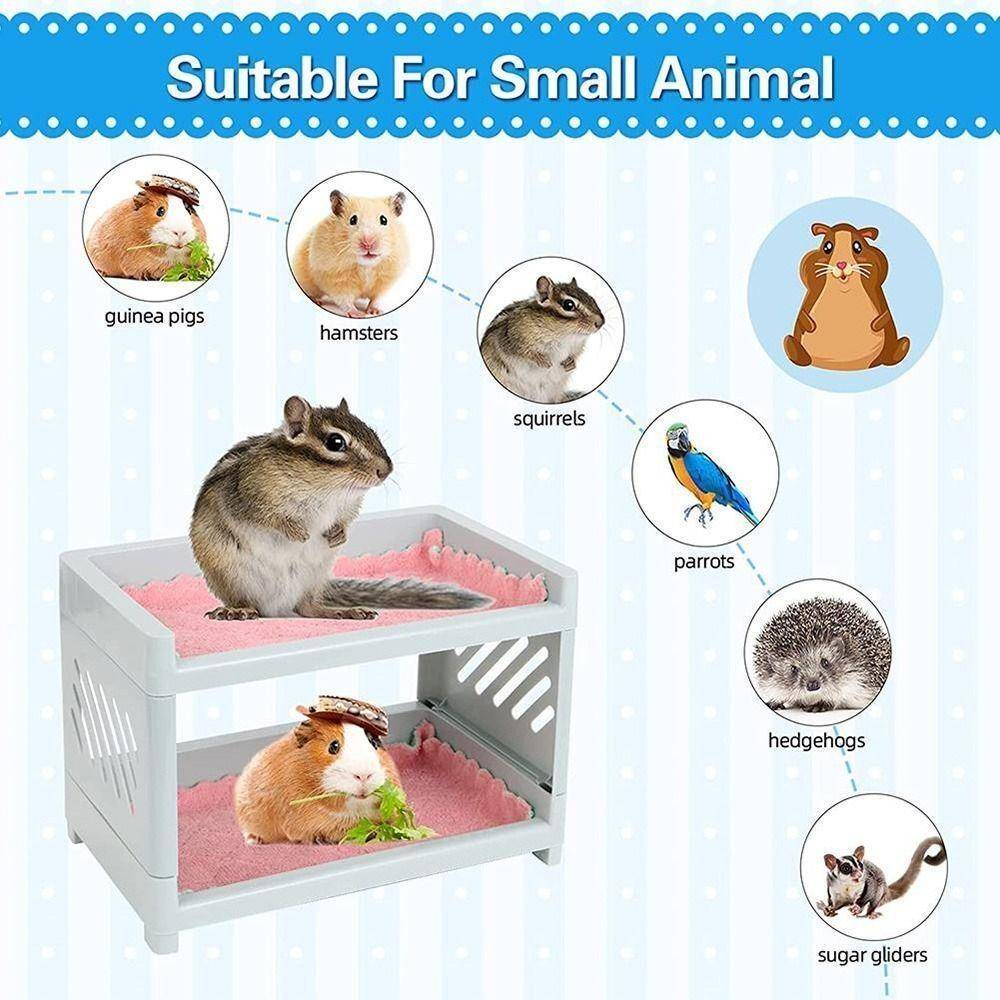 New Hideout Corner Pet Supplies Guinea Pig Pet Bunk Bed Easy To Install Hamster-Toy