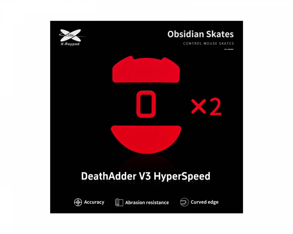 X-raypad Obsidian Mouse Skates till Razer DeathAdder V3 HyperSpeed