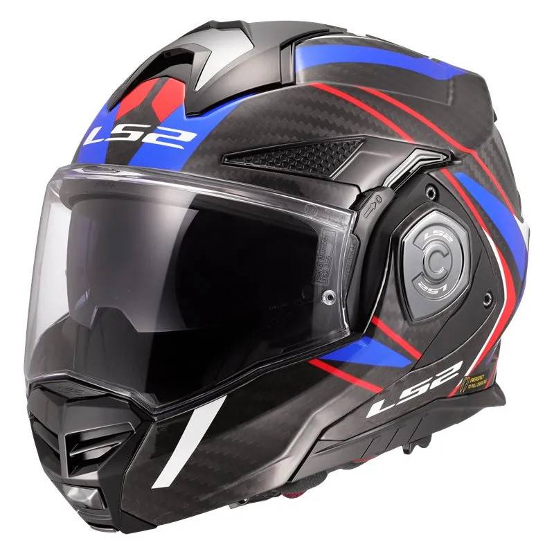 Hjälm Ls2 Ff901 Advant X Carbon Future Vit/Blå