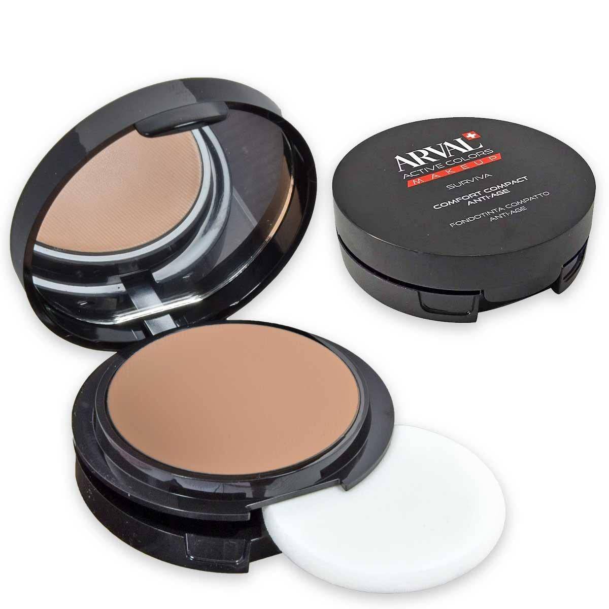 ARVAL SURVIVA - Comfort compact anti-age n. 02 - beige rosato caldo fondotinta compatto anti-age tr 8ml