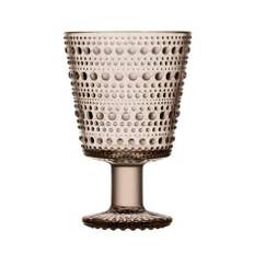 Iittala - Kastehelmi - 6 st Vin / All glas på fot 26 cl linne Design Oiva Toikka
