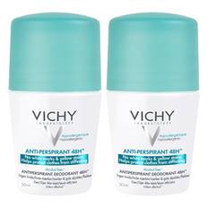 Vichy Anti-Trace Antiperspirant Deo Roll-on 48Hr - 2 pak