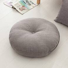 YURO Rund sittdyna, 40/45/50/60 cm tatami-kudde, golvkudde, tjock mjuk utomhus trädgårdsstolskuddar för kontorsstol, avtagbar och tvättbar