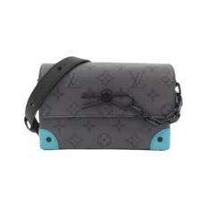 Louis Vuitton Vintage, Pre-owned, Herre, Grå, ONE SIZE, Uld, Pre-owned canvas tasker