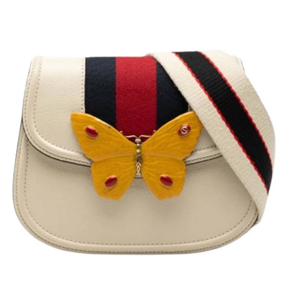 Gucci Vintage Pre-owned Vintage Crossbody Taske - Vintage - Dame - Hvid - ONE SIZE - Læder