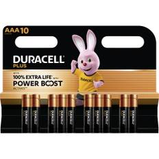 Duracell Batteri AAA (R03) Plus Power Boost Alkaliskt 1.5 V 10 st
