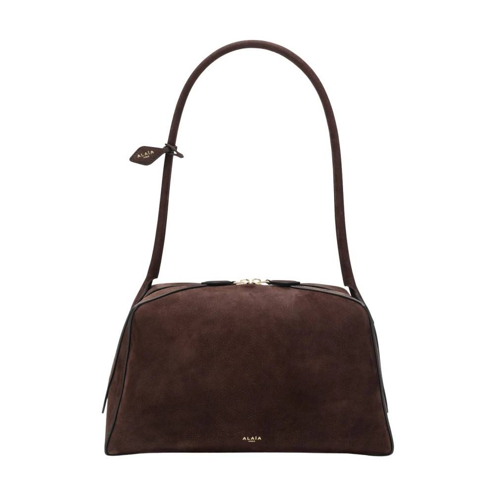 Alaïa Le Bouledogue Skuldertaske - Tasker - Dame - Brun - ONE SIZE - Uld