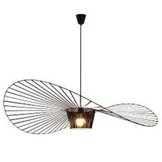 CHNB® Vertigo Lampe Schwarz 200CM Modern Vintage Pendelleuchte Hängend Hängelampe Geeignet FüR Esstisch Wohnzimmer Schlafzimmer Kronleuchter Lampen (Φ 200 CM)