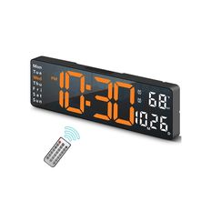 13 tommer LED digitalt vægur med stort display-B