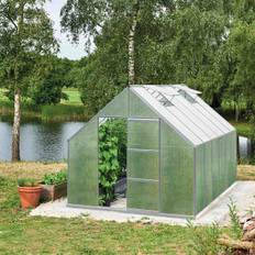 Växthus Bruka Aluminium Kanalplast, 9,7 M²
