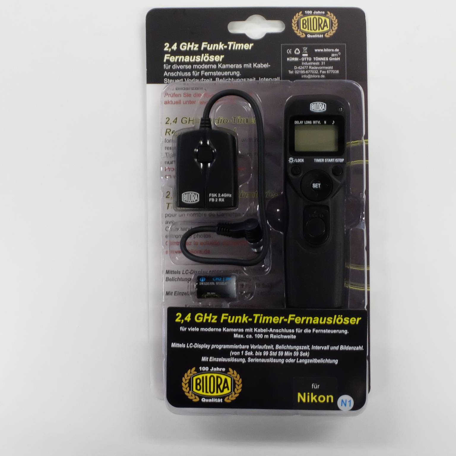 Bilora Fjärrutlösare med timer Nikon FB-2