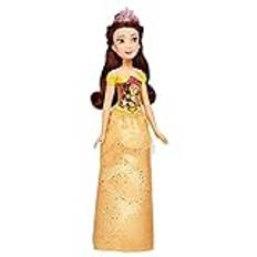 Disney Princess Royal Shimmer Belle Doll, docka med kjol och accessoarer, leksak för barn från 3 år