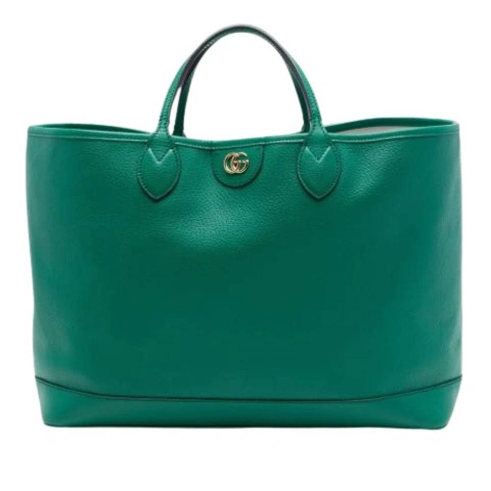 Gucci Vintage Pre-owned Laeder gucci-tasker - Vintage - Dame - Grøn - ONE SIZE -