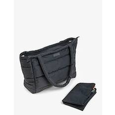 Quilted changing tote bag Black