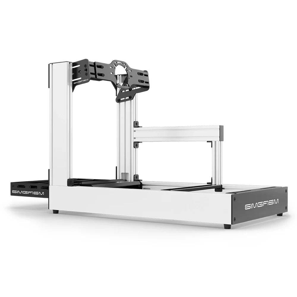 SIMGASM | Sport Aluminum Sim Racing Cockpit - Front Mount / White