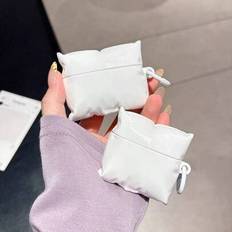 Roligt telefonskal, fult telefonskal 1 st nytt snyggt kreativt plyschvitt örngott, kompatibelt med Pro 2, 4, minimalistiskt designskal kompatibelt med (AirPods1/2,AirPods Pro,AirPods 3,AirPods Pro (2nd generation),AirPods 4)