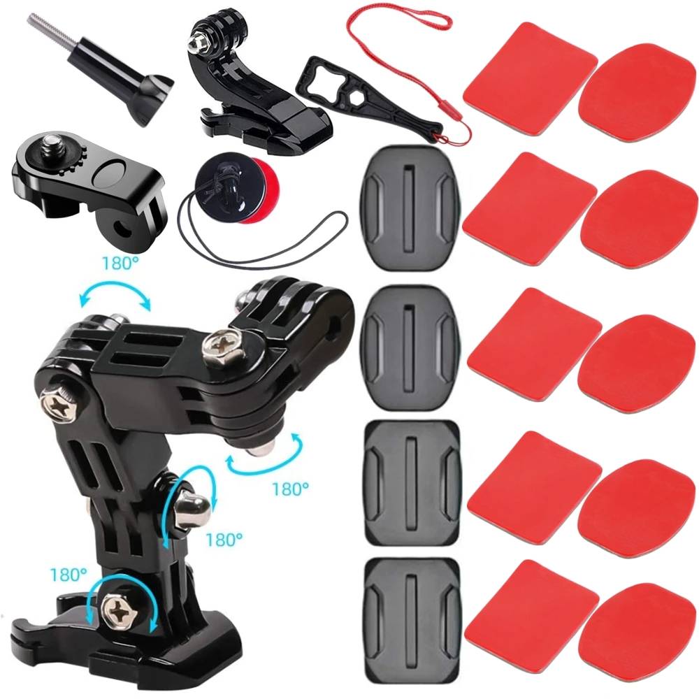 Motorcycle Helmet Kit for GoPro Hero 11 10 9 8 7 Action Camera Accessories Set Chin Mount Bracket Bike Chin Mount For Go Pro