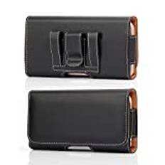 FLHTZS fodral till Samsung smarttelefonfodral,universell bältesväska för män,universalfodral,Passar till:Samsung Galaxy A51 A52 A53 A71 A72 A73 S20 S21 S22 Note 10 Note 20 Note 21(svart-2)