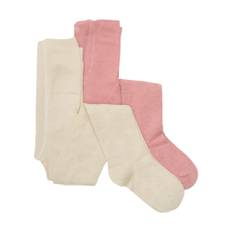Minymo - 2-pak strømpebukser - Creme - str. 116-122 cm