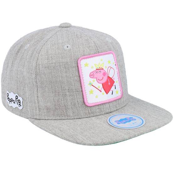 Peppa Pig - Grå snapback Keps - Kids Fairy Peppa Heather Grey Snapback @ Hatstore