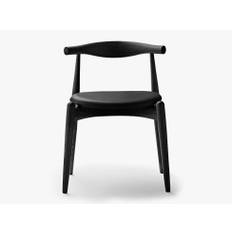 CH20 Elbow Chair - Bøg Sort/Sort LOKE Læder | Carl Hansen & Søn
