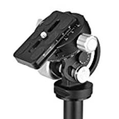 Andoer 360 graders stativhuvud panorama lutningshuvud med snabbkopplingsplatta utbytes för SIRUI L-10 L-20s RRS MH-02